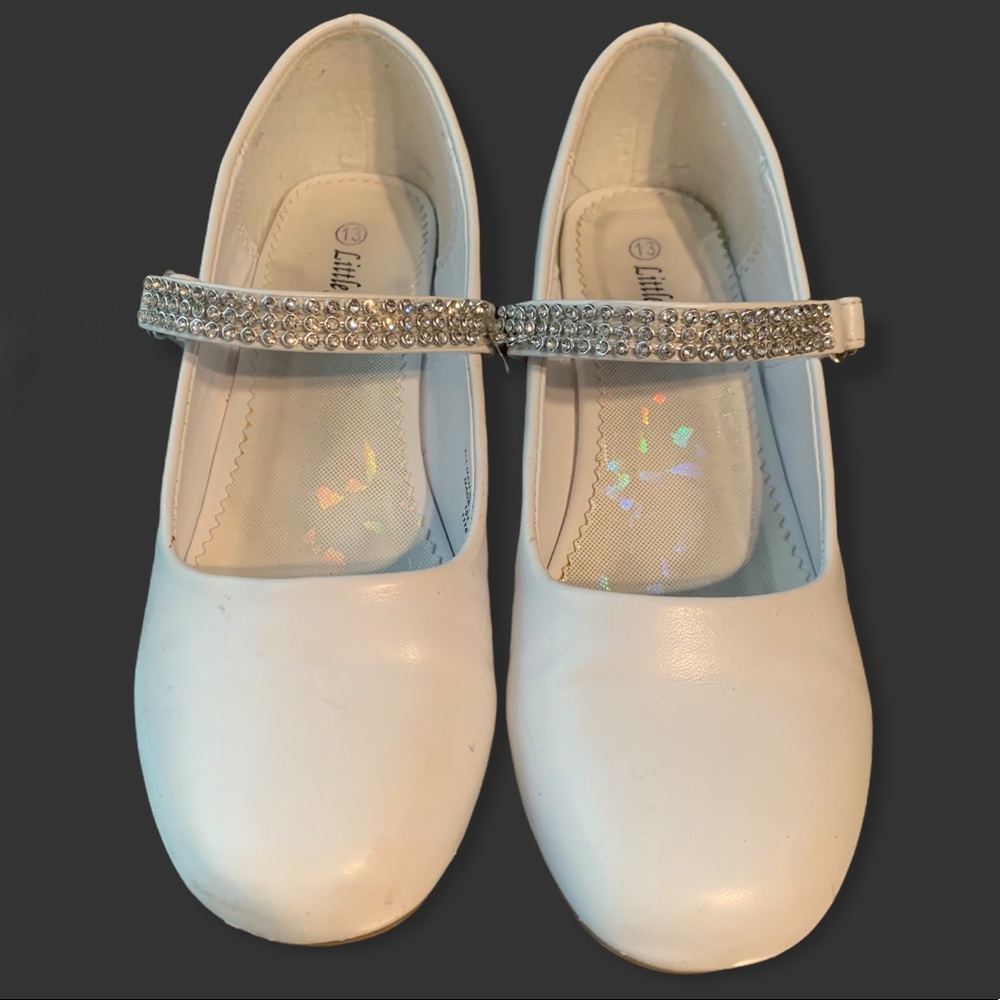 Girls White Dress Shoes
